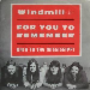 Cover - Windmill: Back To The Mississippi / For You To Remember