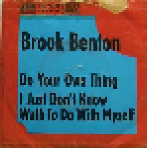 Cover - Brook Benton: Do Your Own Thing / I Just Don't Know What To Do With Myself