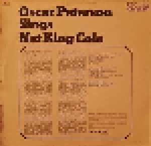 Oscar Peterson: Oscar Peterson ‎Sings Nat King Cole (LP) - Bild 2