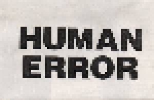 Cover - Human Error: Human Error