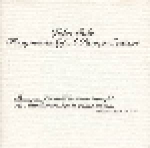 John Cale: Fragments Of A Rainy Season (CD) - Bild 1