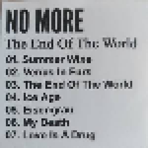 No More: The End Of The World (Mini-CD-R / EP) - Bild 4