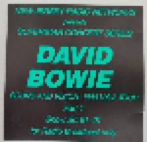 Cover - David Bowie: New Jersey Radio Networks Presents Superstar Concert Series Part 1