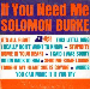 Cover - Solomon Burke: If You Need Me
