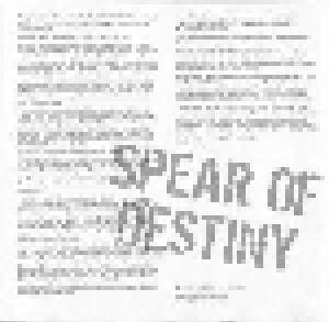 Spear Of Destiny: Outlands - The Demos (CD) - Bild 3
