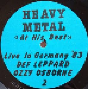 Iron Maiden + Judas Priest + Def Leppard + Ozzy Osbourne: Heavy Metal At His Best - Live 1983 (Split-LP) - Bild 4