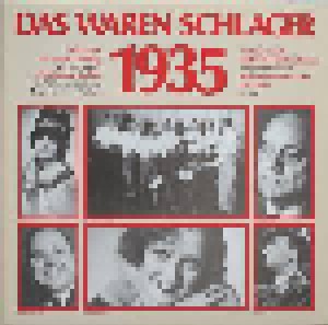 Cover - Willi Forst & Odeon-Künstler-Orchester: Waren Schlager 1935, Das