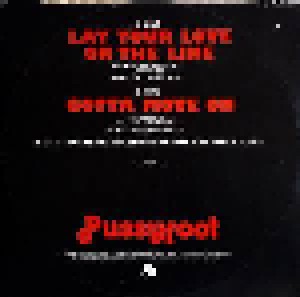 Pussyfoot: Lay Your Love On The Line (12") - Bild 2