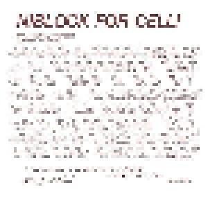 Cover - Phill Niblock: Niblock For Celli / Celli Plays Niblock