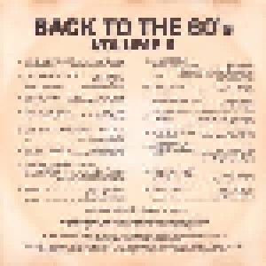 Back To The 60's (Volume II) (CD) - Bild 5
