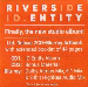 Riverside: ID.Entity (2-CD + Blu-ray Disc) - Bild 9
