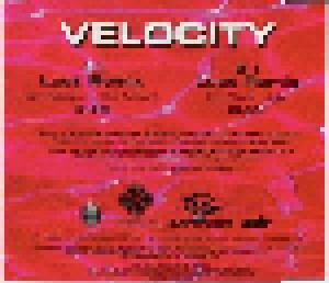 Velocity: Lust (Single-CD) - Bild 1