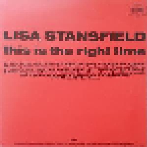 Lisa Stansfield: This Is The Right Time (12") - Bild 2