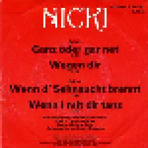Nicki: Nicki (Amiga Quartett) (7") - Bild 2