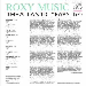 Roxy Music: The Atlantic Years 1973-1980 (LP) - Bild 2