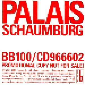 Palais Schaumburg: Palais Schaumburg (Promo-CD) - Bild 1