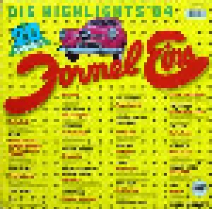 Formel Eins - Die Highlights '84 (LP) - Bild 2