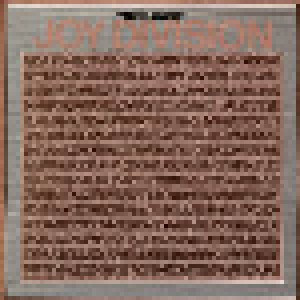 Cover - Joy Division: Peel Sessions (26th November 1979), The