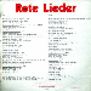 Rote Lieder  70-76 (LP) - Bild 2