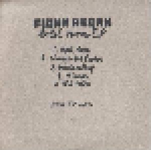 Cover - Fionn Regan: Hotel Room EP