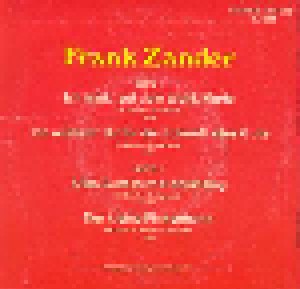 Frank Zander: Frank Zander (Amiga Quartett) (7") - Bild 2