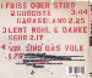 Die Toten Hosen: Friss Oder Stirb (Single-CD) - Bild 2