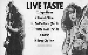 Taste: Live Taste (CD) - Bild 4