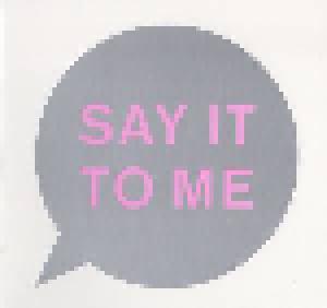 Pet Shop Boys: Say It To Me - Cover