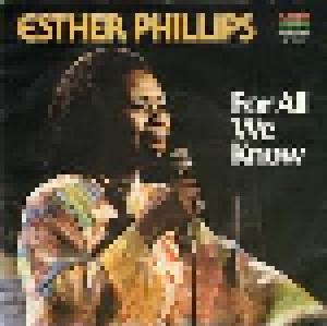 Esther Phillips: For All We Know - Cover
