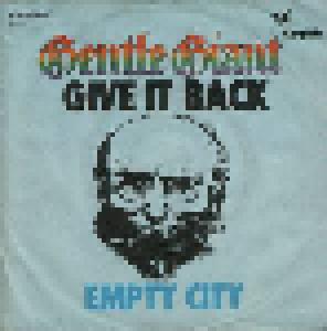 Gentle Giant: Give It Back - Cover