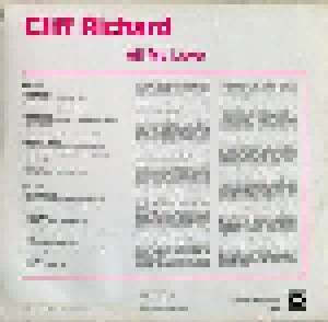 Cliff Richard: All My Love (LP) - Bild 2