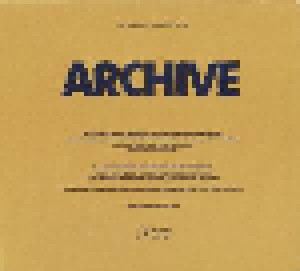 Archive: You All Look The Same To Me (CD) - Bild 5