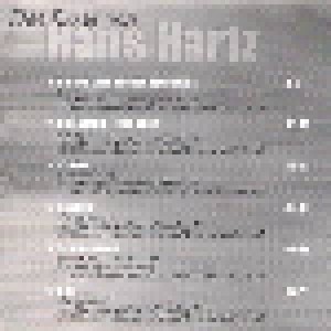 Hans Hartz: Das Beste Von Hans Hartz (CD) - Bild 2