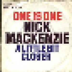 Cover - Nick MacKenzie: One Is One