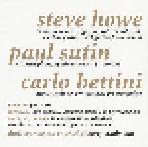 Steve Howe & Paul Sutin: Seraphim (CD) - Bild 2