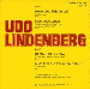 Udo Lindenberg: Udo Lindenberg (Amiga Quartett) (7") - Bild 2
