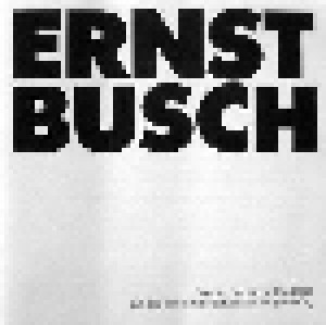 Cover - Ernst Busch: Lieder Der Arbeiterklasse & Lieder Aus Dem Spanischen Bürgerkrieg
