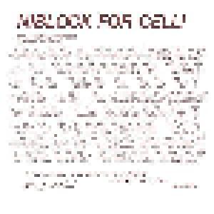 Phill Niblock: Niblock For Celli / Celli Plays Niblock - Cover