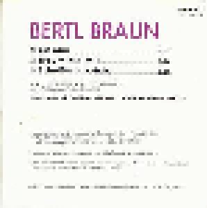 Ostbahn Kurti & Die Chefpartie: Bertl Braun (Single-CD) - Bild 3