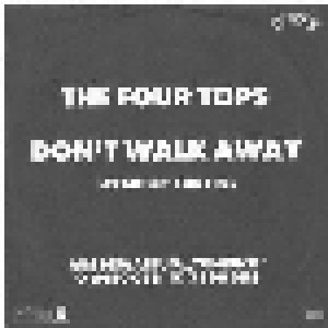 The Four Tops: Don't Walk Away (7") - Bild 2