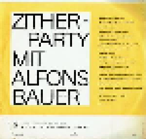 Alfons Bauer Ensemble: (Zither-Party) Auffi Geht's Mit Alfons Bauer (LP) - Bild 2