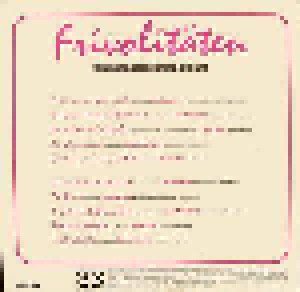 Frivolitäten - Chansons Frech Und Pikant (LP) - Bild 2