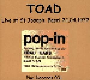 Cover - Toad: Live At St.Joseph, Basel 22.04.1972