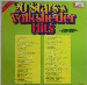 20 Stars & Volkslieder Hits (LP) - Bild 2