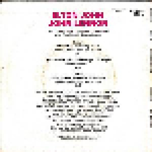 Elton John Band Feat. John Lennon And The Muscle Shoals Horns: Elton John / John Lennon (Amiga Quartett) (7") - Bild 2