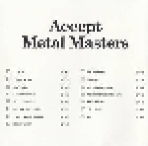Accept: Metal Masters (CD) - Bild 2