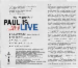 Paul McCartney: Paul Is Live - Album Sampler (Promo-Single-CD) - Bild 3