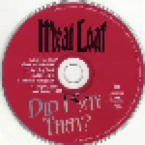 Meat Loaf: Did I Say That? (Single-CD) - Bild 3