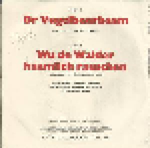Geschwister Caldarelli & Volksmusiktrio: Dr Vugelbeerbaam (7") - Bild 2