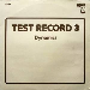 Cover - Saulescokvartetten: Test Record 3 - Dynamics